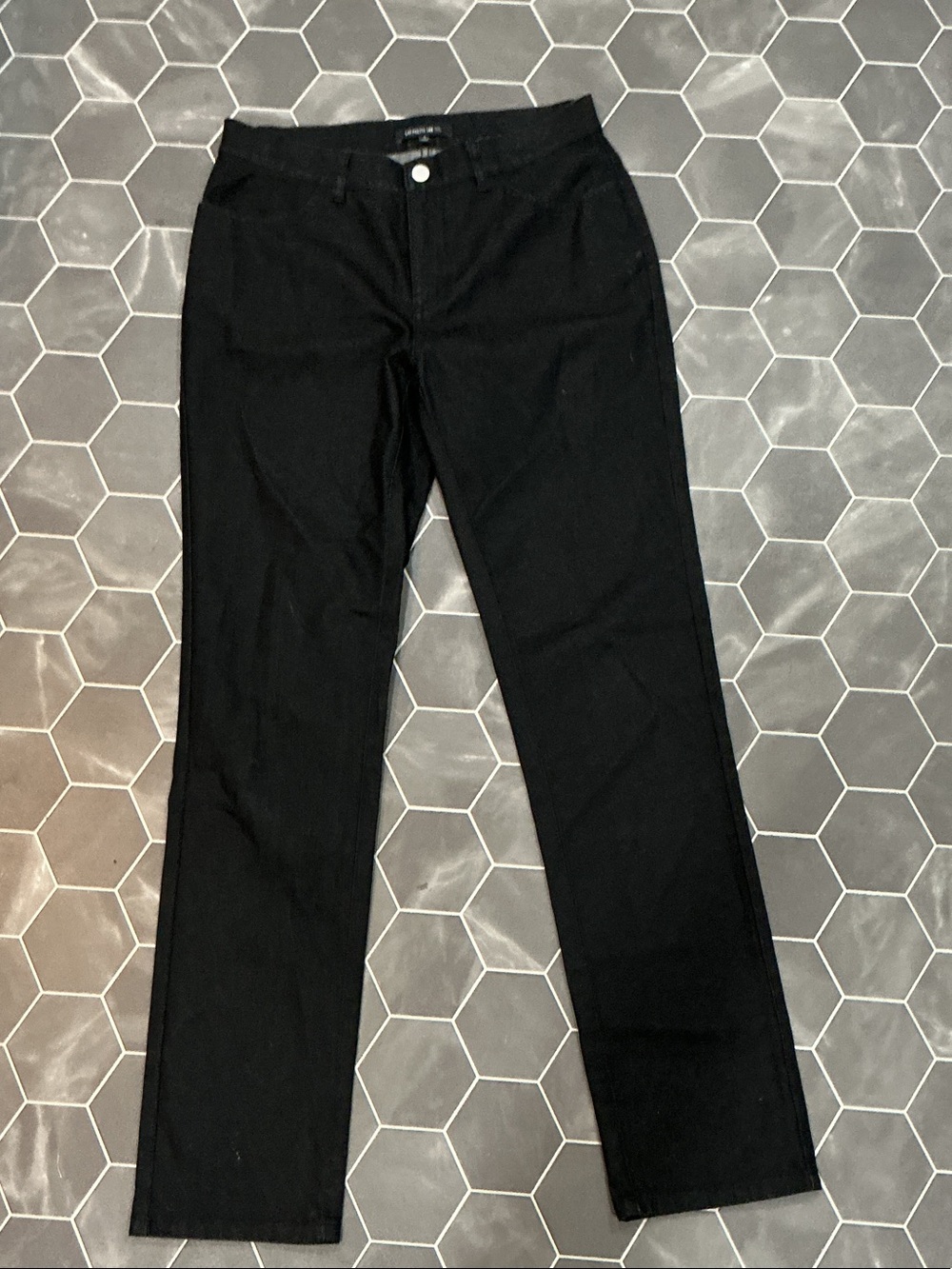 Lafayette 148 New York Black Straight-Leg Jeans